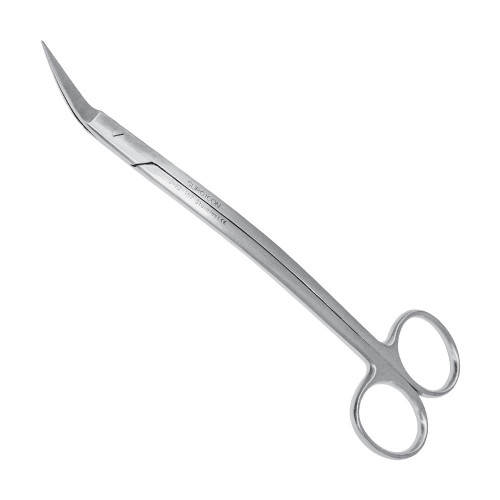 Ножницы 17 см, острый / острый, загнутые Surgicon, J-22-187