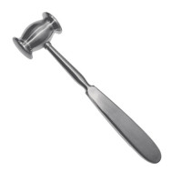 Молоток для щелепи Collin Bone Mallet 20 см, діаметр 30 мм з фігурним двостороннім обушком, ручка плоска Surgicon, JO-21-157