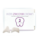 Коронки детские циркониевые для передних молочных зубов Kids Zirconia Crown AR2, 2шт