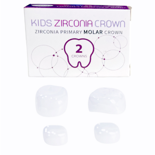 Коронки детские циркониевые для молочных моляров Kids Zirconia Crown D-LL2, 2шт