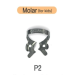 Кламп для моляров K-CLAMP P2 (для детей), матовый