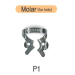 Кламп для моляров K-CLAMP P1 (для детей), матовый