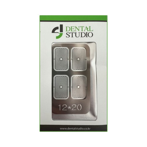 Мембрана титанова 12 х 20 мм  (в комплекті 4 шт.), Dental Studio