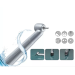 Хирургический турбинный наконечник CX207 H01-D1SP (кут 45 °)