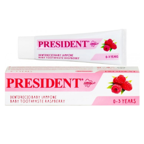 Детская зубная паста President Baby Raspberry 0-3 года, 30мл