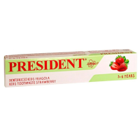 Детская зубная паста President Kids Strawberry от 3 до 6 лет, 50мл