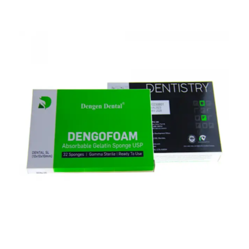 Стерильная желатиновая губка Dengofoam 10х10х10мм, 32шт