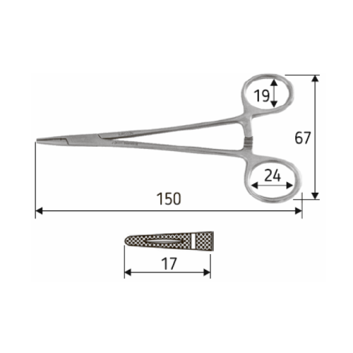 Иглодержатель Crile-Wood, 15 см Surgicon, J-24-011