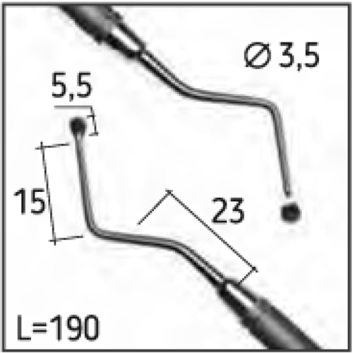 Костная кюрета LUCAS 87 Nova, N0775-R