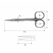 Ножницы хирургические 11,5 см острый/острый/прямые Surgicon, J-22-018