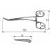 Зажим (корнцанг) Peet 11, 5 см, J-16-148 