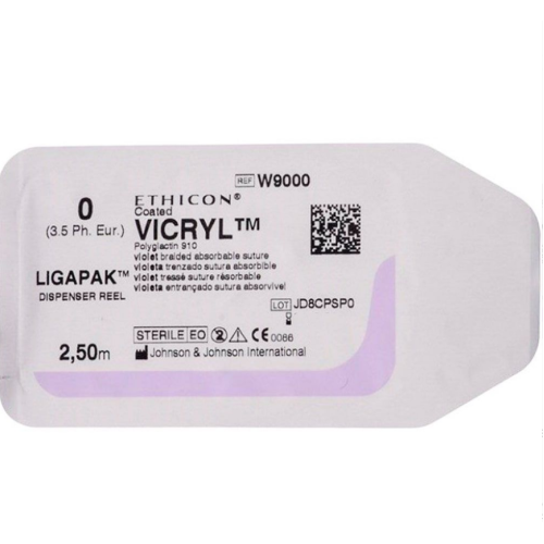 Викрил USP 0 W9000 Ethicon, 2,5м