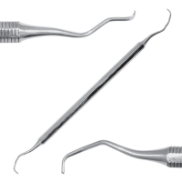 Скалер двухсторонний Лангера, рабочая часть 3-4, Surgicon SD-1012-03O