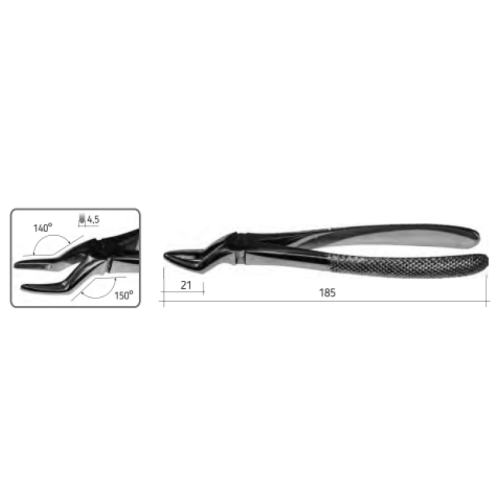 Экстракционные щипцы для удаления верхних корней, детские, SD-0246-51S