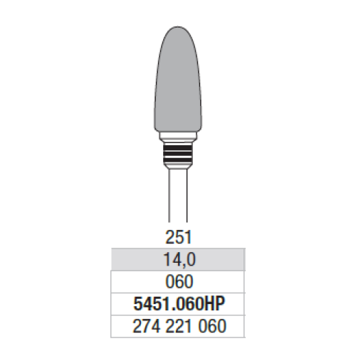 Фреза твердосплавная 5451.060 Edenta