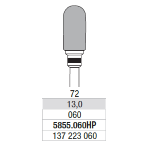 Фреза твердосплавная 5855.060 Edenta