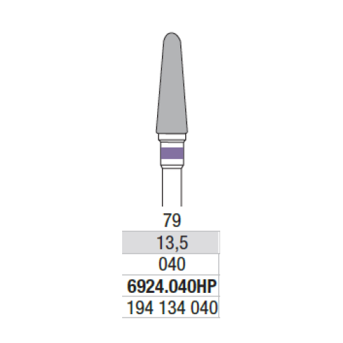 Фреза твердосплавна 6924.040 Edenta
