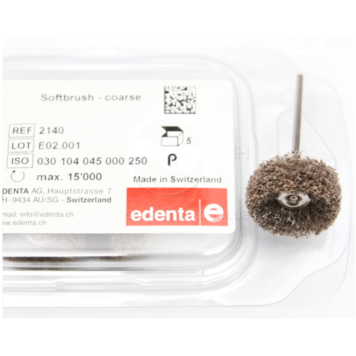 Щетка Softbrush (Софтбраш) для пластмасс Edenta