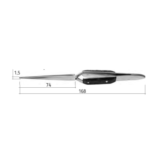 Пинцет зуботехнический 16,8 см, Surgicon SD-0012-01