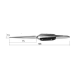 Пинцет зуботехнический 16,8 см, Surgicon SD-0012-01
