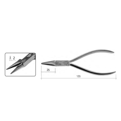 Щипцы плоские, 13, 5 см Surgicon, SD-2213-13