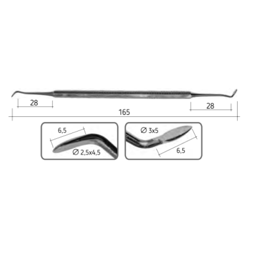 Инструмент для моделирования воска Tulf, 16,5 см Surgicon, SD-2040-02