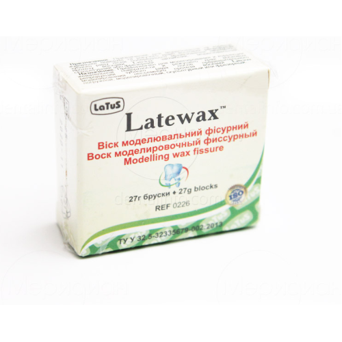 Воск моделировочный фиссурный Латевакс (Latewax), 27г