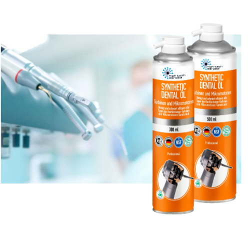 Масло-спрей для наконечников Synthetic dental oil, 300мл