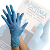 Перчатки нитриловые процедурные неопудренные "Optima"