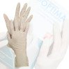 Рукавички латексні оглядові опудрені, натуральний колір  “Optima”