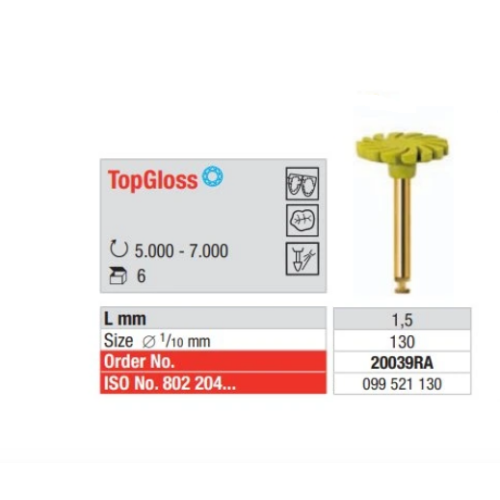 Диск полировочный спиральный TOP Gloss 20039RA, EDENTA
